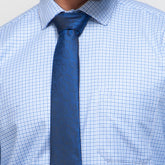Shirt:Full Sleeve Blue Door_Regular Fit_ Check_292#1